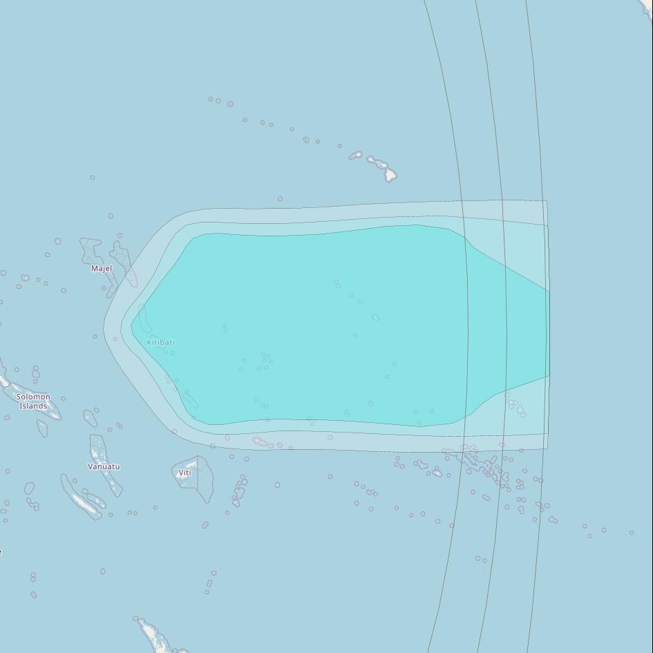Inmarsat-4F1 at 143° E downlink L-band R002 Regional Spot beam coverage map