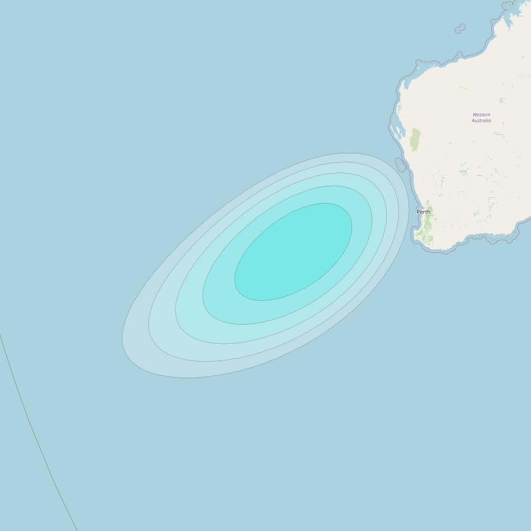 Inmarsat-4F1 at 143° E downlink L-band S030 User Spot beam coverage map