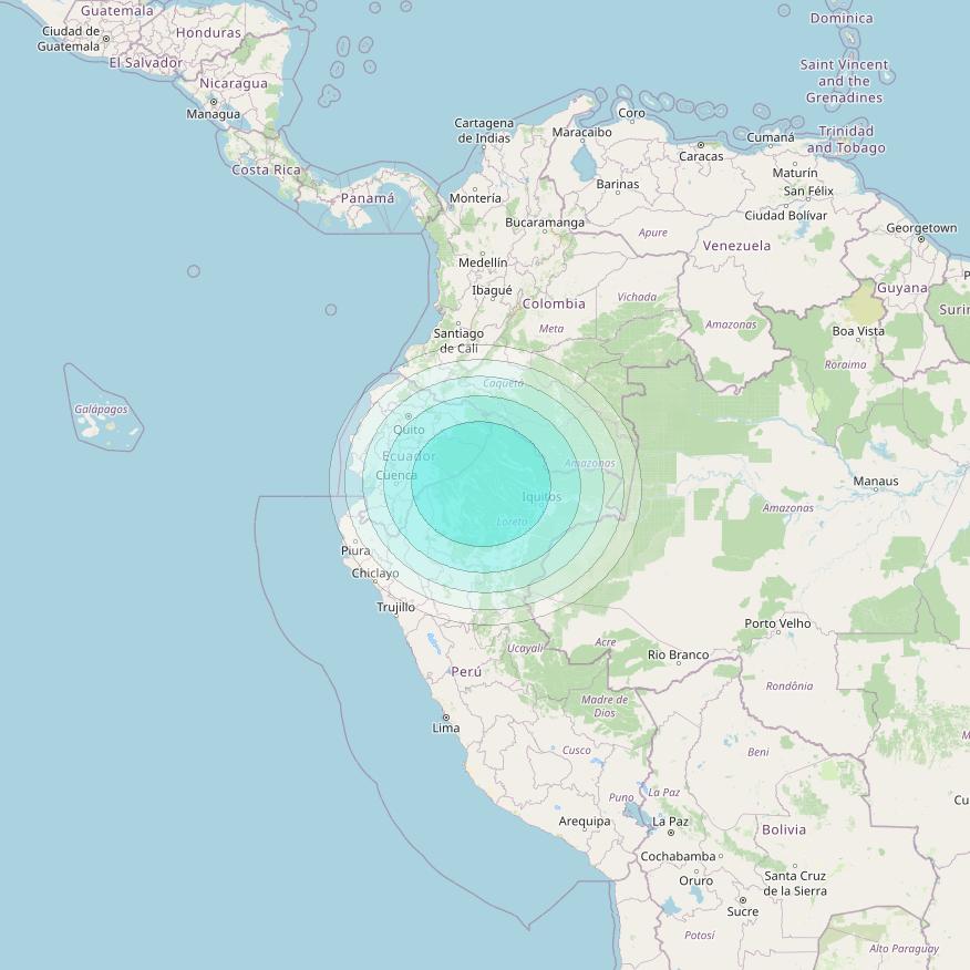 Inmarsat-4F3 at 98° W downlink L-band S146 User Spot beam coverage map